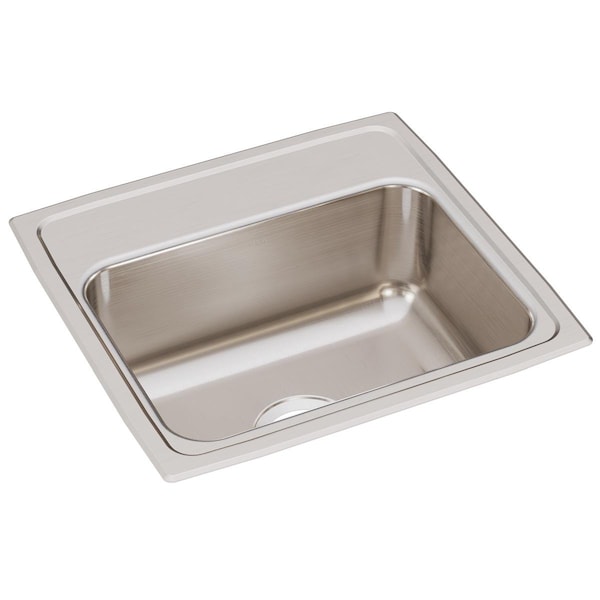 18 Gauge Stainless Steel 19 X 18 X 7.6 Single Bowl Drop-In Kitchen Sink